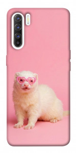 Чехол Белый хорёк для Oppo Reno 3