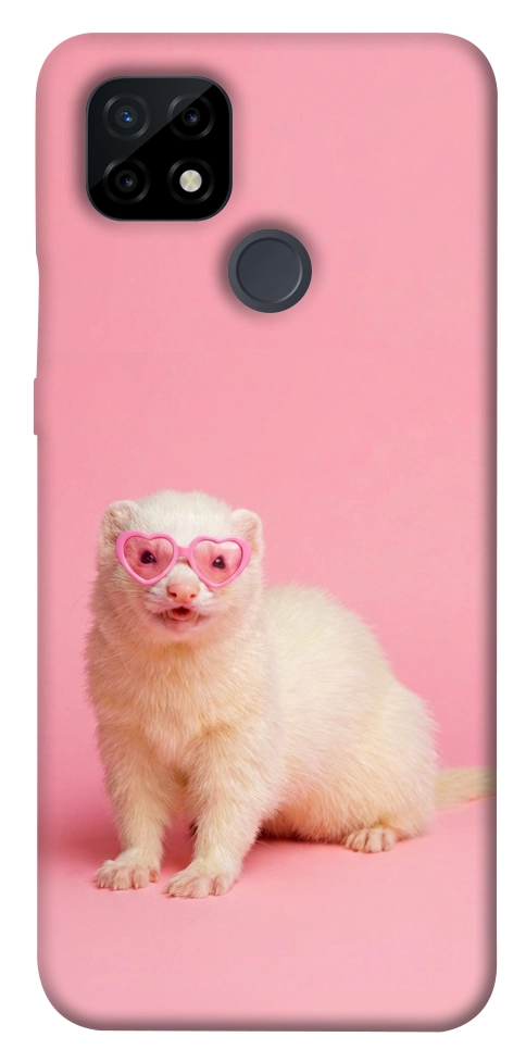 Чехол Белый хорёк для Realme C21