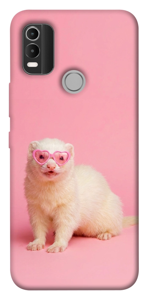 Чехол Белый хорёк для Nokia C21 Plus