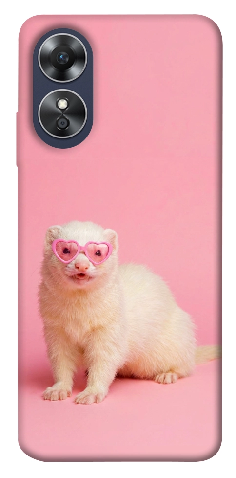 Чехол Белый хорёк для Oppo A17