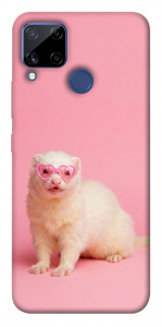 Чехол Белый хорёк для Realme C15