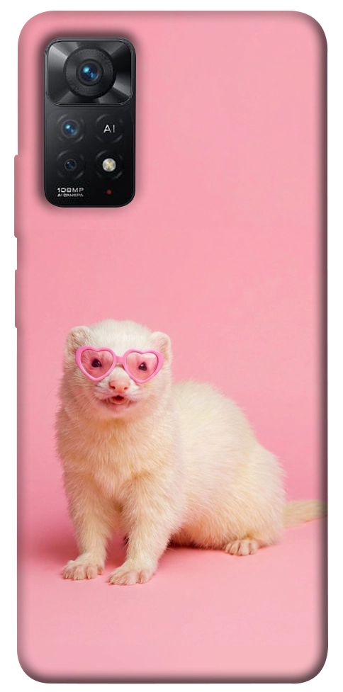Чехол Белый хорёк для Xiaomi Redmi Note 12 Pro
