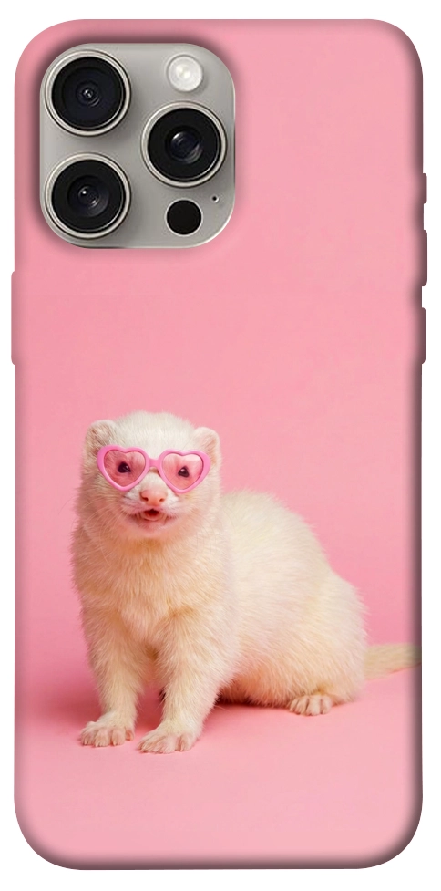 Чохол Білий тхір для iPhone 15 Pro Max