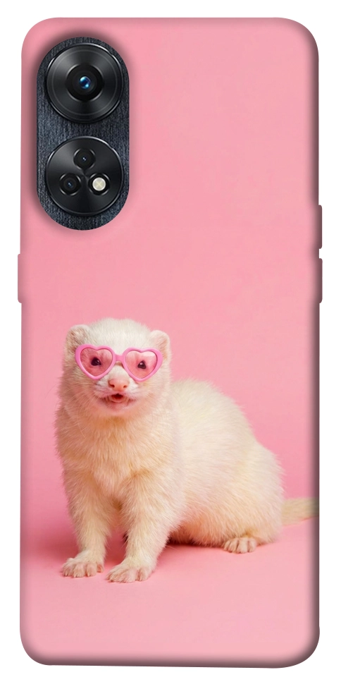 Чехол Белый хорёк для Oppo Reno 8 T 4G