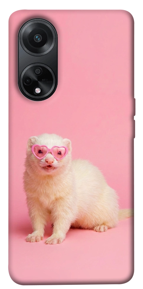 Чехол Белый хорёк для Oppo A58 4G