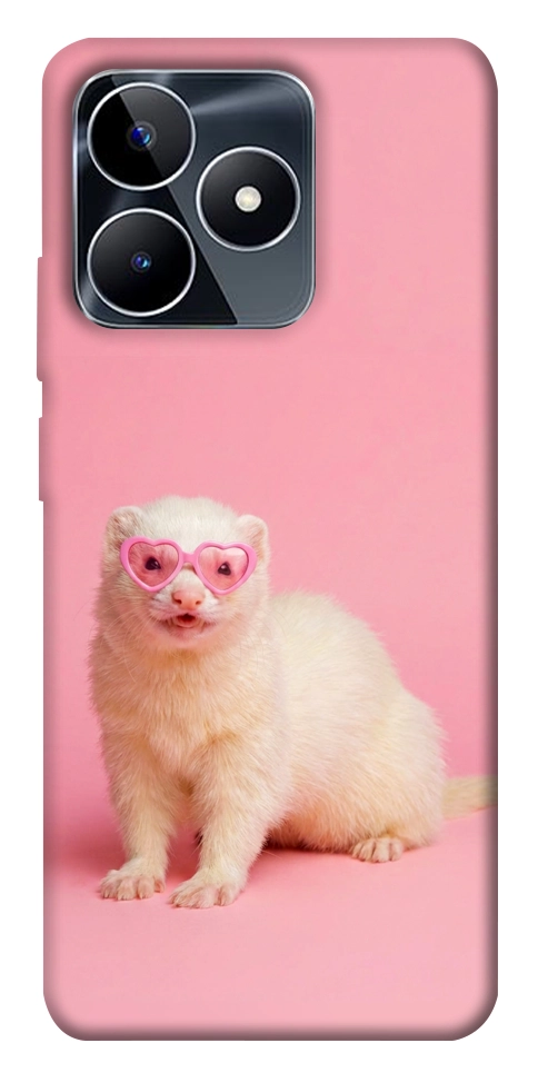 Чехол Белый хорёк для Realme C53