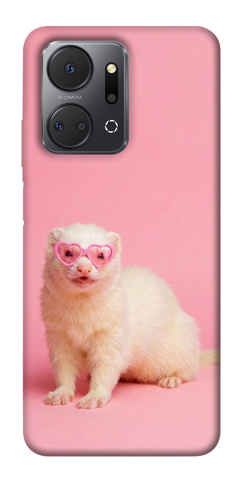 Чехол Белый хорёк для Huawei Honor X7a