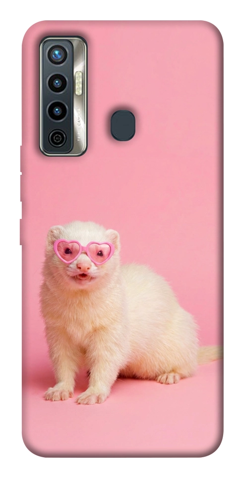 Чехол Белый хорёк для TECNO Camon 17