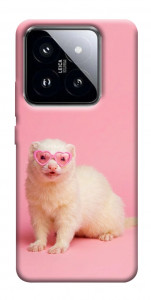 Чехол Белый хорёк для Xiaomi 14 Pro
