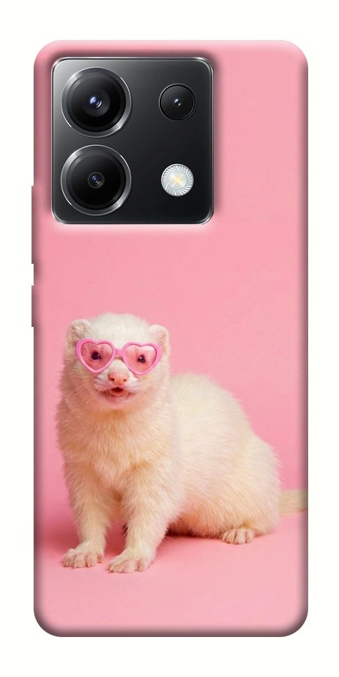 Чехол Белый хорёк для Xiaomi Poco X6