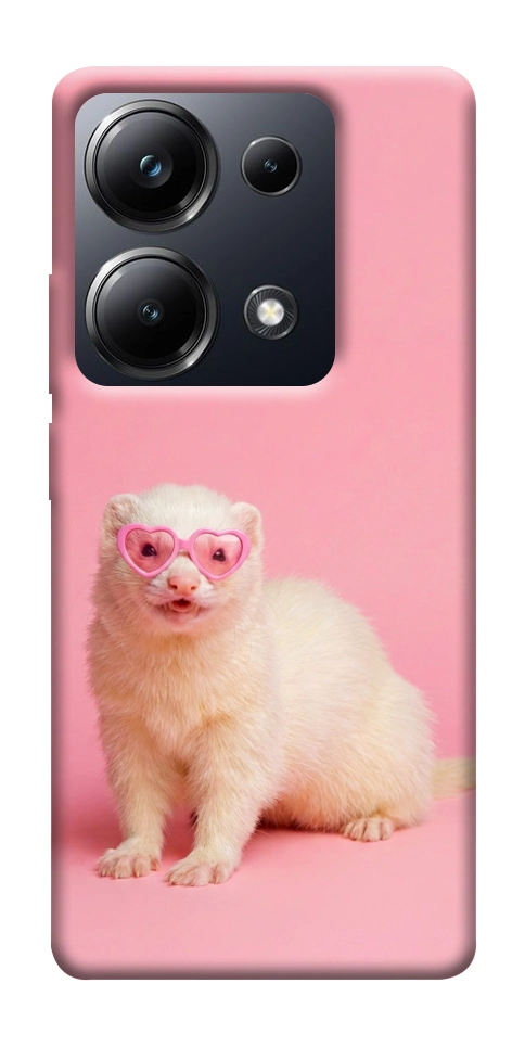 Чехол Белый хорёк для Xiaomi Poco M6