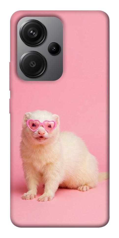 Чехол Белый хорёк для Xiaomi Redmi Note 13 Pro+