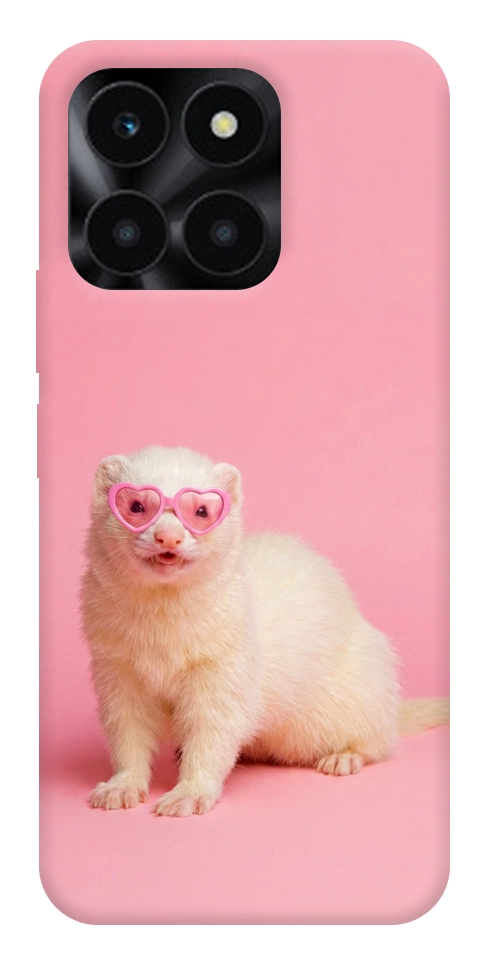 Чехол Белый хорёк для Huawei Honor X6a