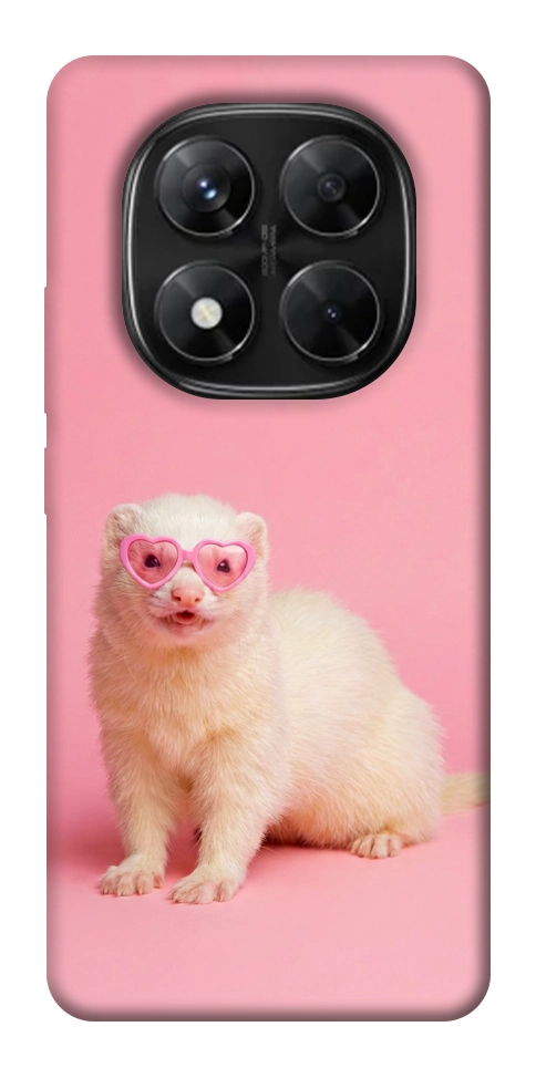 Чехол Белый хорёк для Xiaomi Redmi Note 14 Pro 5G