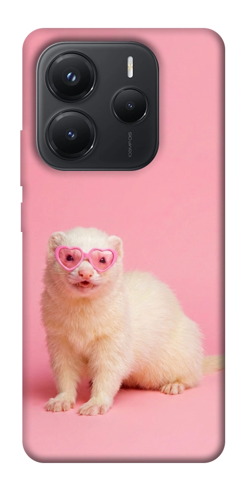 Чехол Белый хорёк для Xiaomi Redmi Note 14 5G