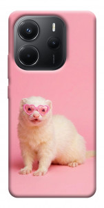 Чехол Белый хорёк для Xiaomi Redmi Note 14 4G (Int. version)