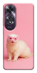 Чехол Белый хорёк для Oppo A60 4G