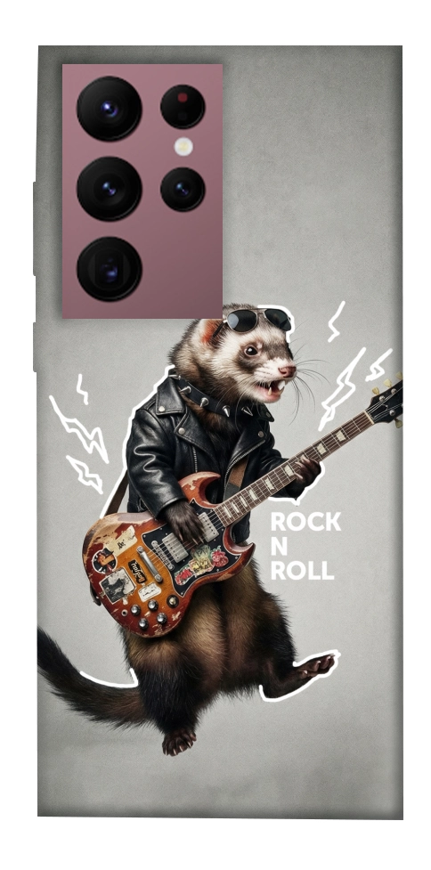 Чехол Рок хорёк для Galaxy S22 Ultra