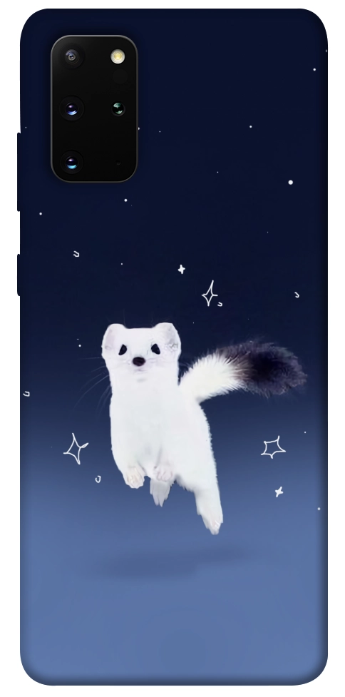 Чехол Хорёк в снегу для Galaxy S20 Plus (2020)