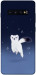 Чехол Хорёк в снегу для Galaxy S10 Plus (2019)