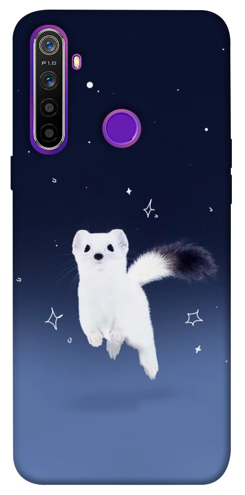 Чехол Хорёк в снегу для Realme 5