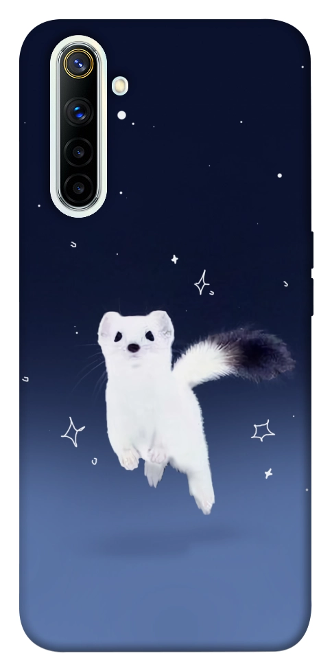 Чехол Хорёк в снегу для Realme 6