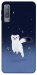 Чехол Хорёк в снегу для Galaxy A7 (2018)