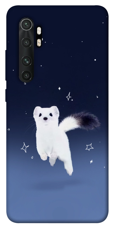 Чехол Хорёк в снегу для Xiaomi Mi Note 10 Lite