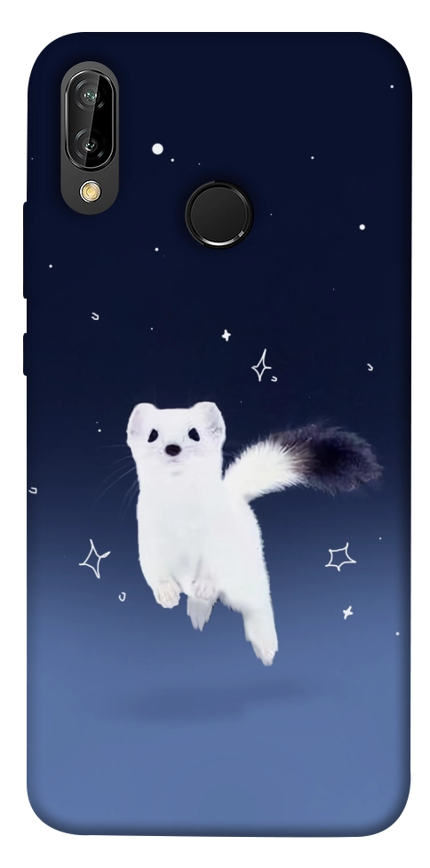 Чехол Хорёк в снегу для Huawei P20 Lite