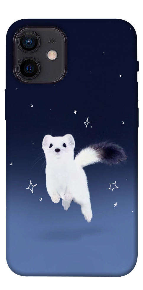 Чехол Хорёк в снегу для iPhone 12 mini