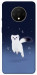 Чехол Хорёк в снегу для OnePlus 7T