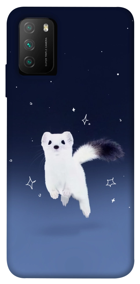 Чехол Хорёк в снегу для Xiaomi Poco M3