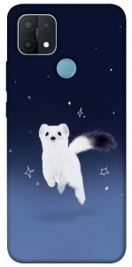 Чехол Хорёк в снегу для Oppo A15