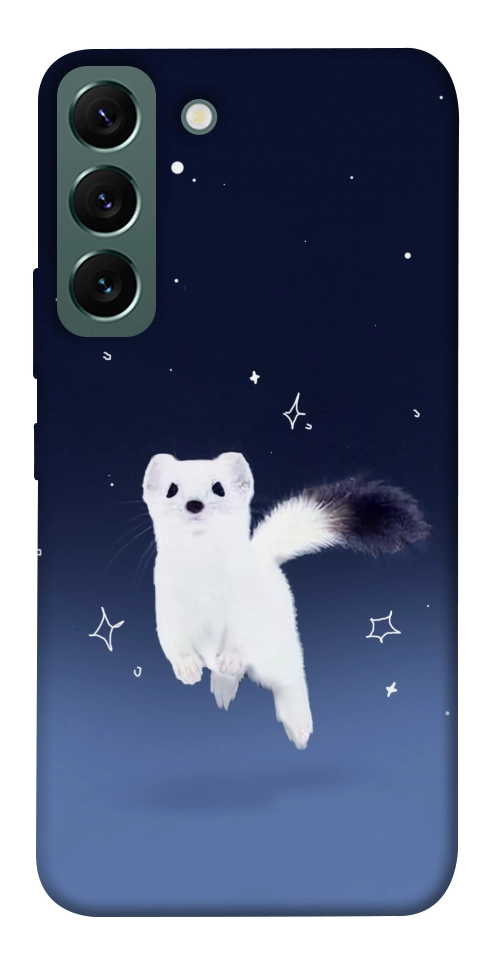 Чехол Хорёк в снегу для Galaxy S22