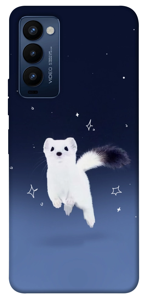 Чехол Хорёк в снегу для TECNO Camon 18