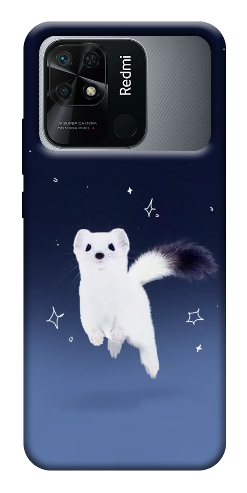 Чехол Хорёк в снегу для Xiaomi Redmi 10C