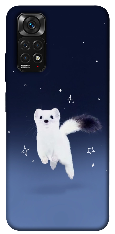 Чехол Хорёк в снегу для Xiaomi Redmi Note 11 (Global)