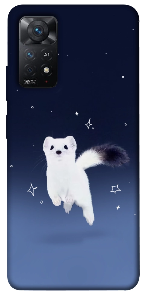 Чехол Хорёк в снегу для Xiaomi Redmi Note 11 Pro 5G