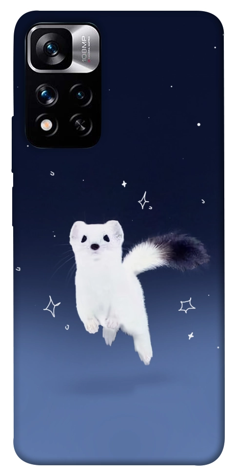 Чехол Хорёк в снегу для Xiaomi Redmi Note 11 5G