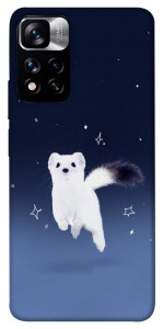 Чехол Хорёк в снегу для Xiaomi Redmi Note 11 5G