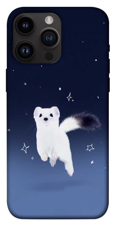 Чехол Хорёк в снегу для iPhone 14 Pro Max