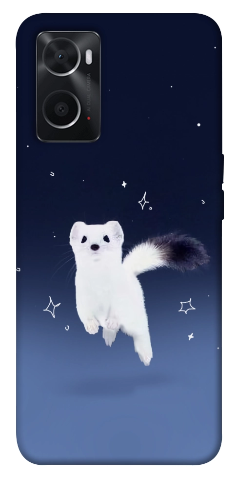 Чехол Хорёк в снегу для Oppo A76 4G