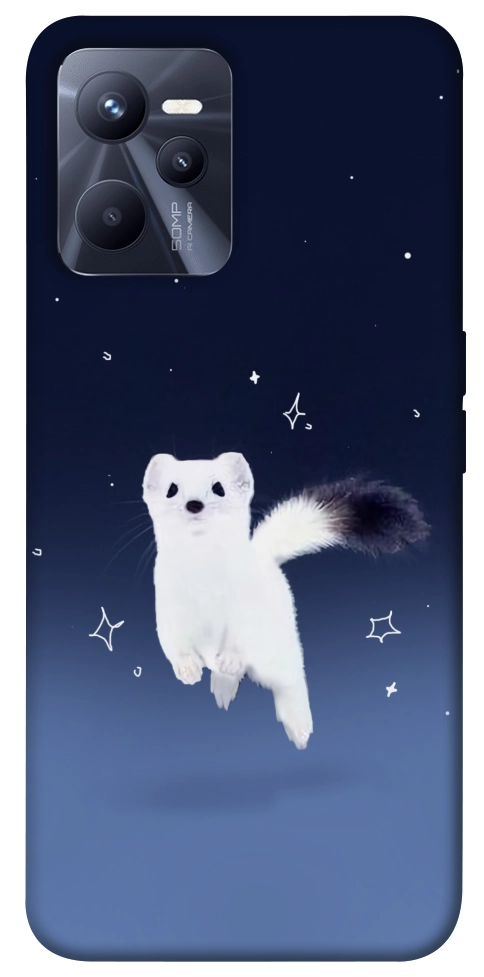Чехол Хорёк в снегу для Realme C35