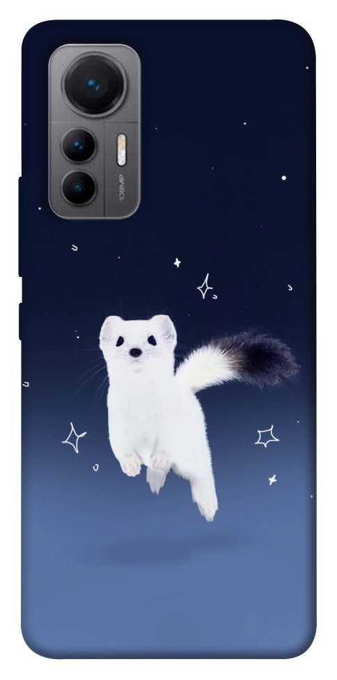 Чехол Хорёк в снегу для Xiaomi 12 Lite