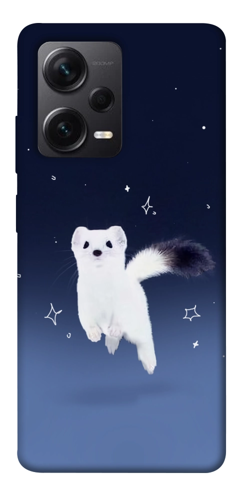 Чехол Хорёк в снегу для Xiaomi Redmi Note 12 Pro+