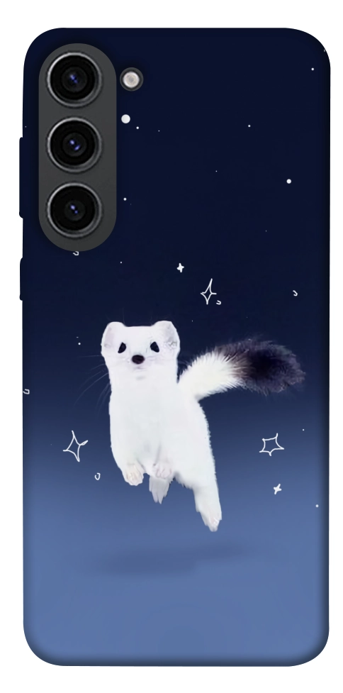 Чехол Хорёк в снегу для Galaxy S23