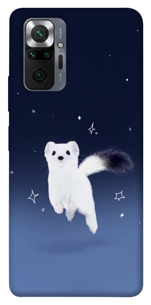 Чехол Хорёк в снегу для Xiaomi Redmi Note 10 Pro Max