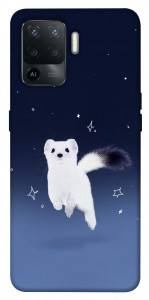 Чехол Хорёк в снегу для Oppo Reno 5 Lite