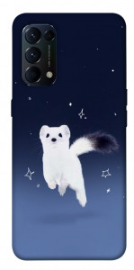 Чехол Хорёк в снегу для Oppo Reno 5 4G