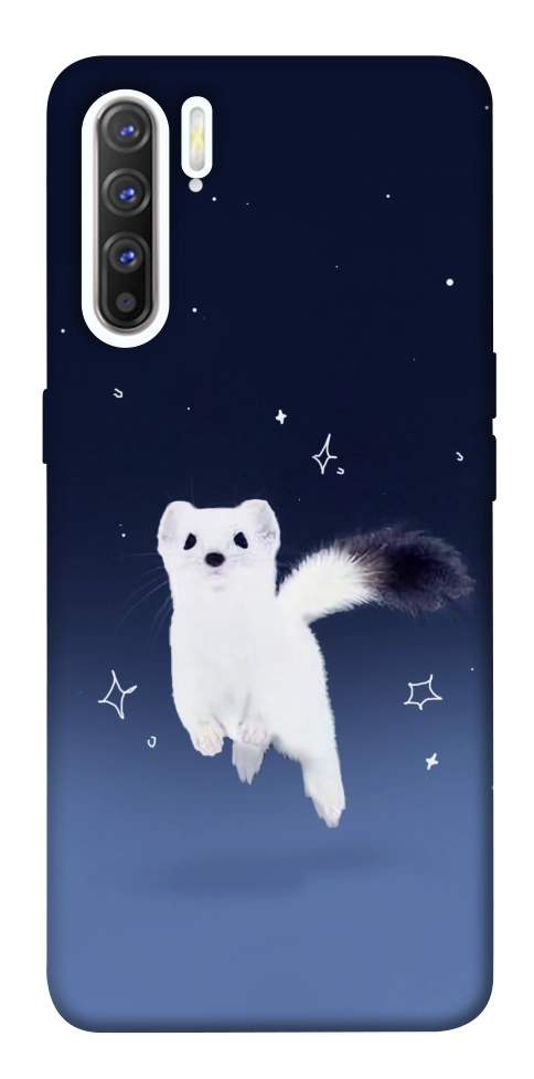 Чехол Хорёк в снегу для Oppo Reno 3